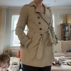 Zara Womens tan trench coat